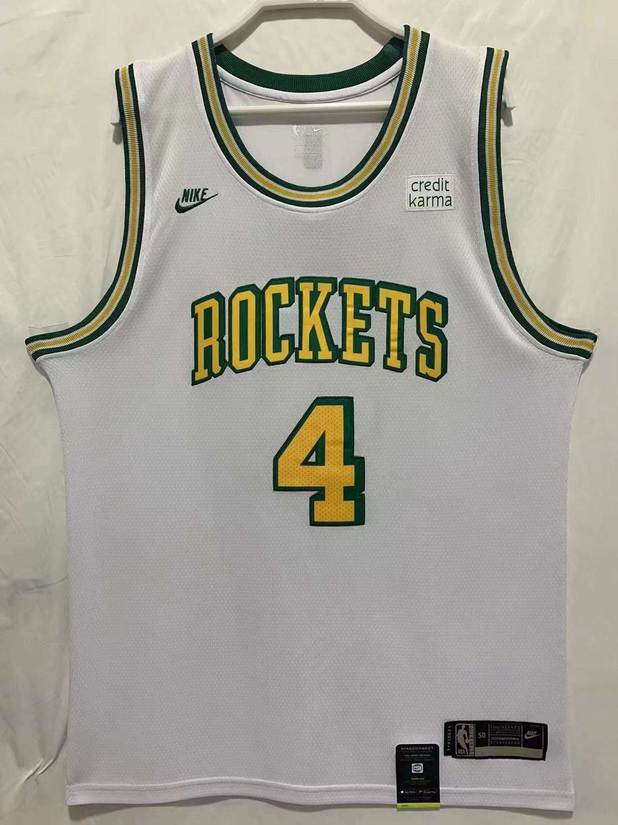 Men Houston Rockets #4 Green White Nike 22-23 NBA Jersey->houston rockets->NBA Jersey